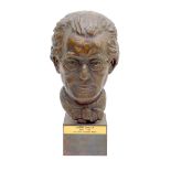 Doreen Kern (British, 1931-2021): bronze bust of the composer Gustav Mahler, signed and numbered '