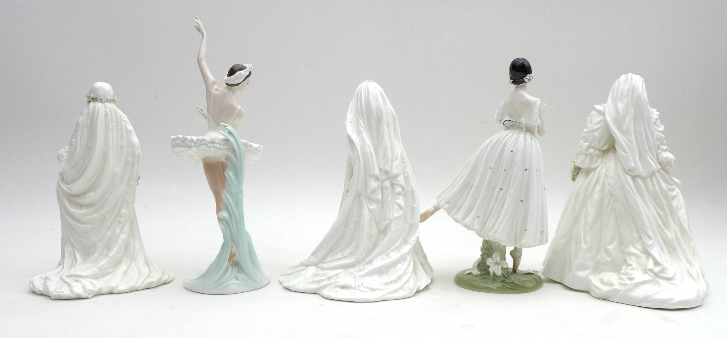 Six Coalport and Lladro figurines, comprising five Coalport figurines, including two limited edition - Image 3 of 20