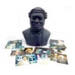 Doreen Kern (British, 1931-2021): a bronzed plaster bust of Chief Richard Akinjide (Nigeria, 1930-