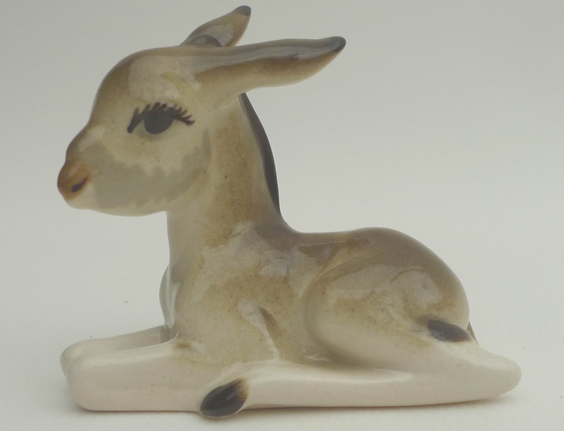 A collection of ceramic animal figurines, mostly German, including a Royal Dux elephant, 22cm by - Image 7 of 13
