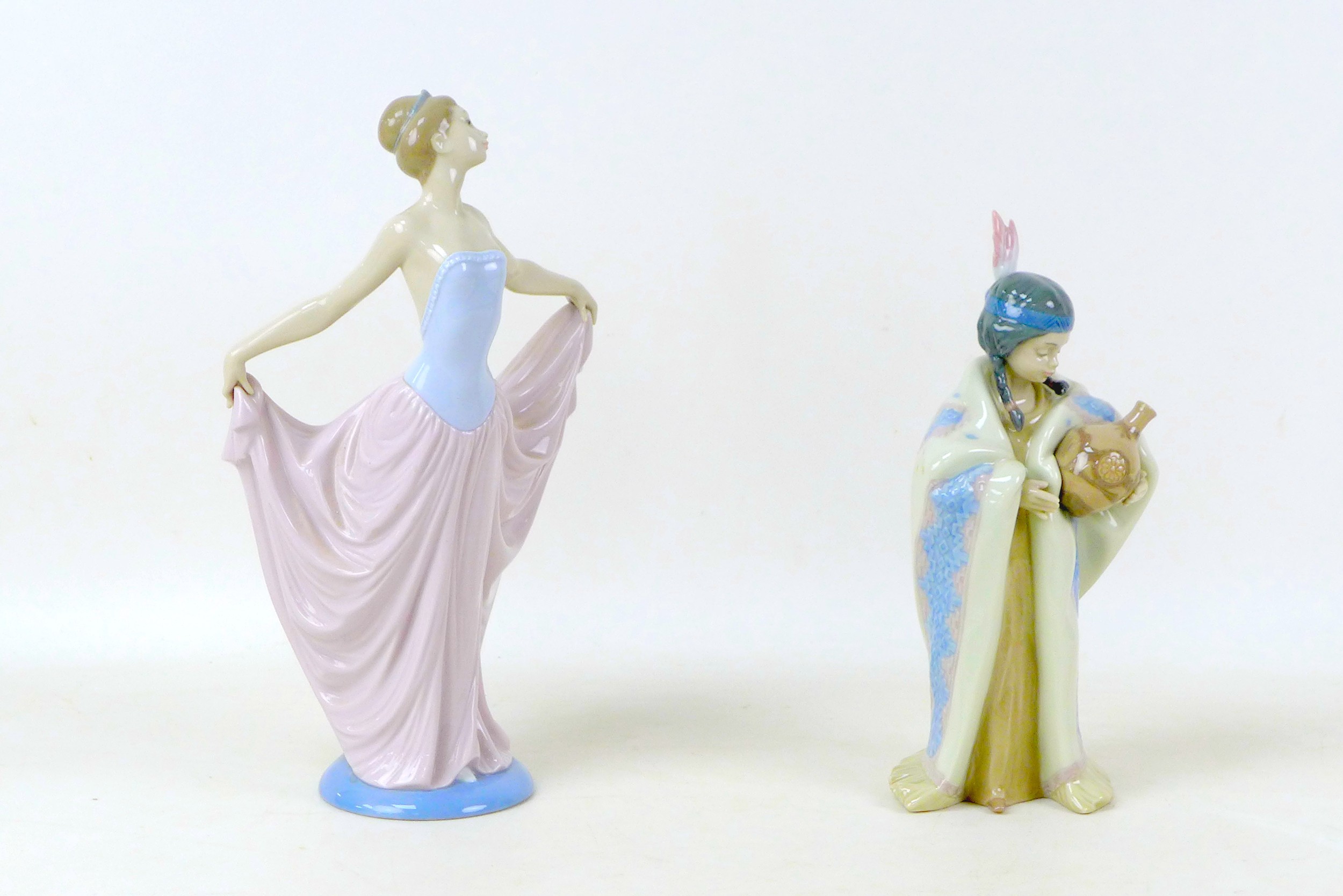 Two Lladro figurines, comprising 'Ceremonial Princess', with impressed and number '6424' to its