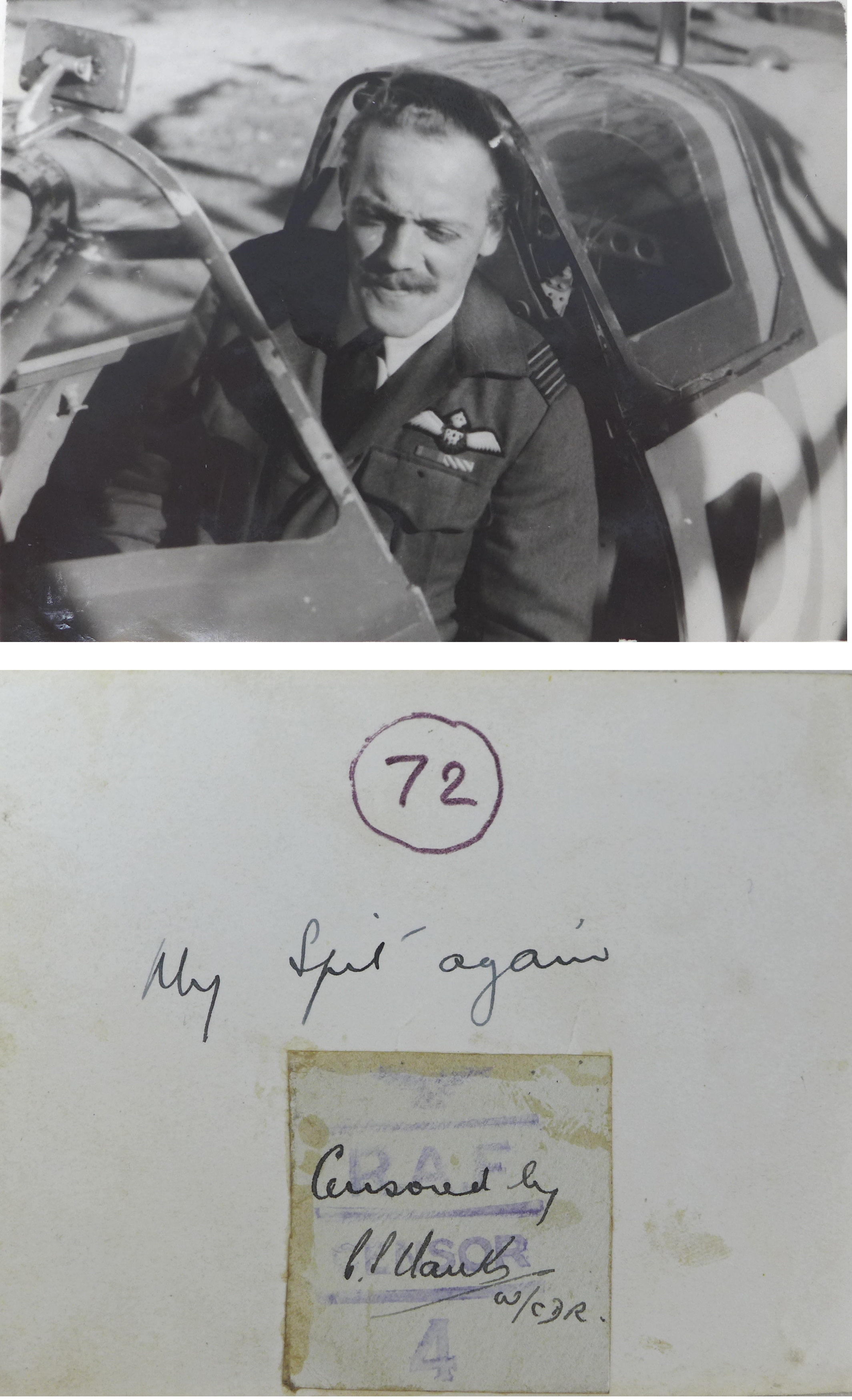 A collection of RAF WWII signatures, including Douglas Bader and Kenneth Christopher Doran, who - Image 5 of 8