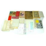 A collection of thirty five maps, including WWII Ordnance Survey military maps, 'Lighthouses, Fog