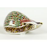 A rare Royal Crown Derby paperweight, 'Ashbourne Hedgehog', exclusive edition 175/500 commissioned
