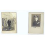 Two signed WWI British admiral photographic portraits, comprisingS WWI Admiral David Beatty (1871-