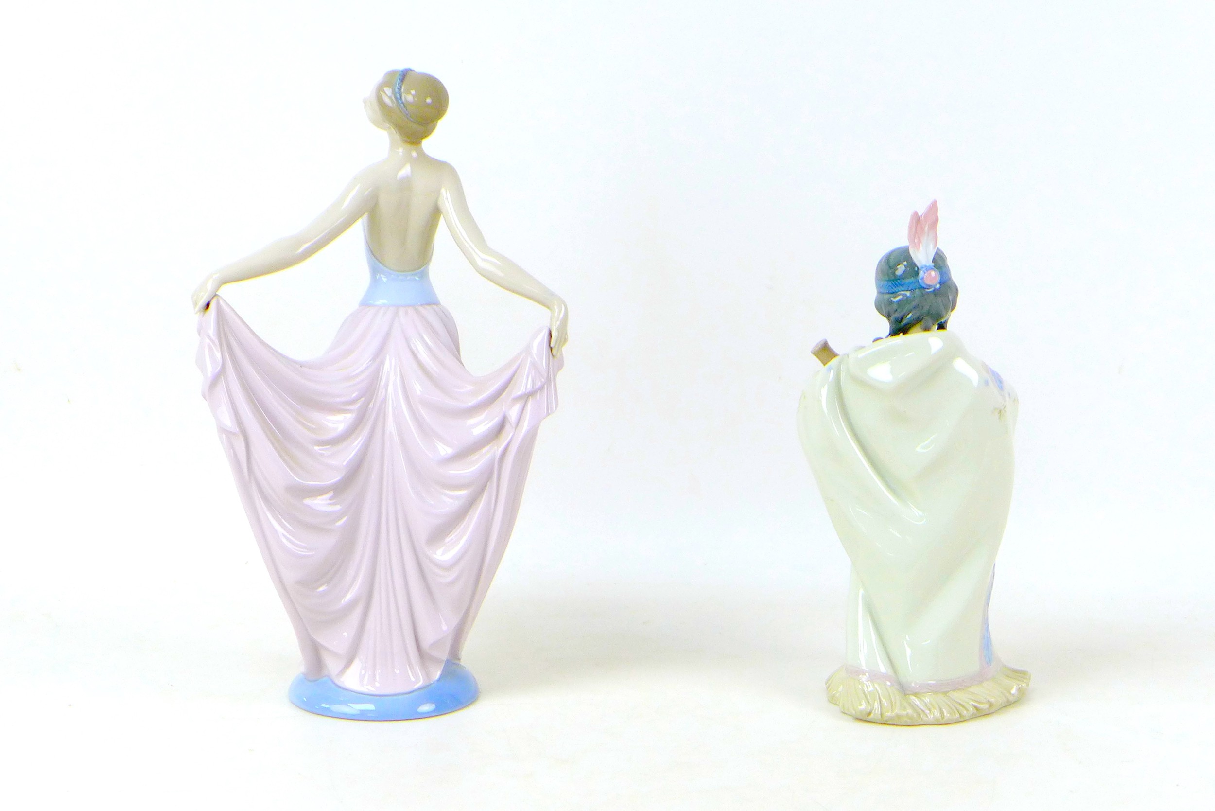 Two Lladro figurines, comprising 'Ceremonial Princess', with impressed and number '6424' to its - Image 3 of 5