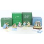 Six limited edition Beatrix Potter figurines, comprising five Beswick, ?Flopsy, Mopsy and Cotton-