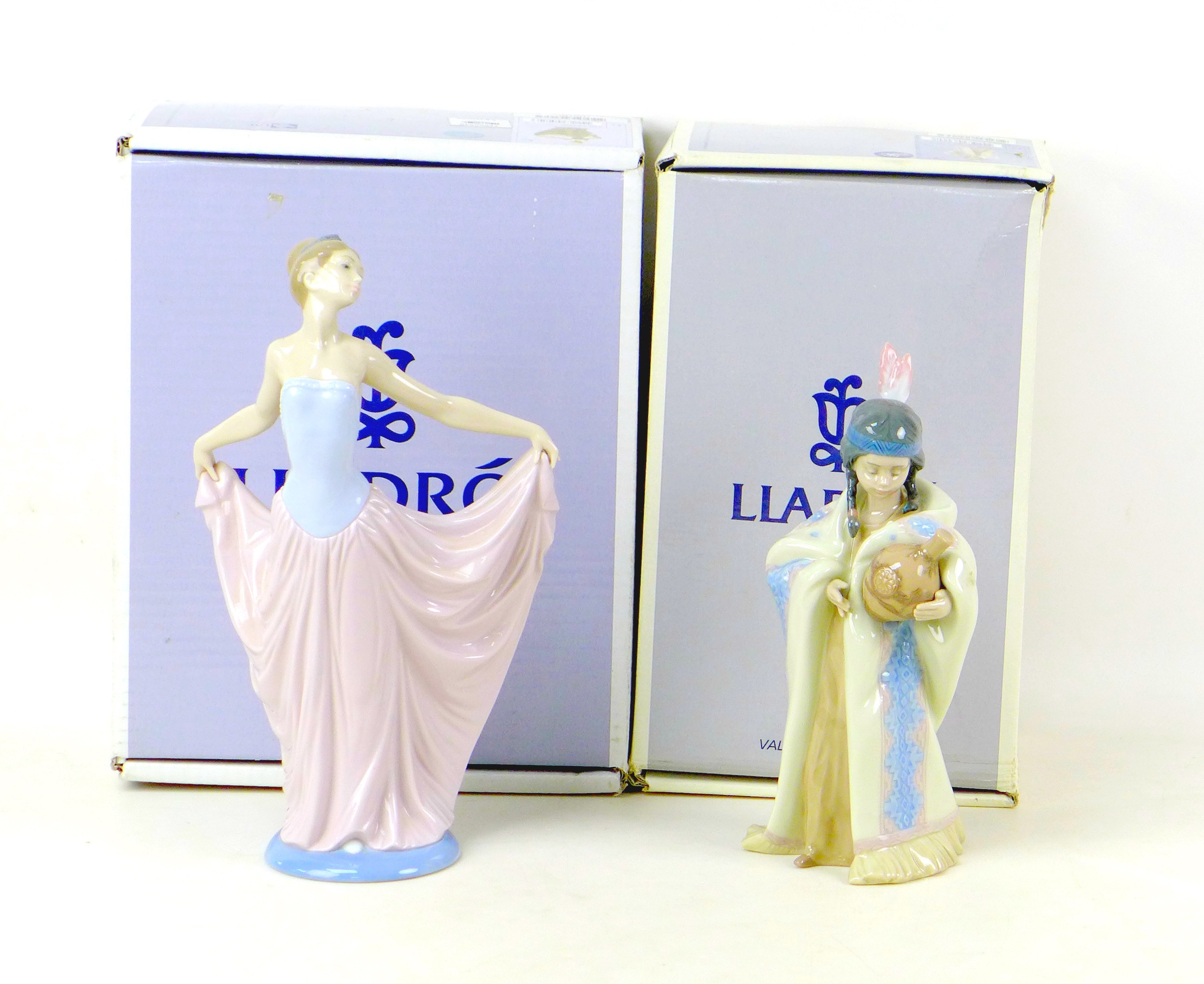 Two Lladro figurines, comprising 'Ceremonial Princess', with impressed and number '6424' to its - Image 2 of 5