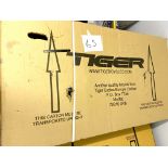 A Tiger Siren Alloy FS 20x17" black and silver painted bike, model TG3613, boxed. (NOTE: this item