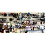 A quantity of boxed / original packaging bike parts and accessories, including handlebars, bar ends,