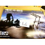 A Hi-Bike steel car mounting bike carrier, boxed.