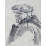 Jean Shepeard (British 1904-1989): a charcoal portrait of actor Victor McLagen (American/British
