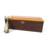 A South African hardwood wine bottle presentation box, by Karl Knorr, 36.5 by 12.5 by 36cm high