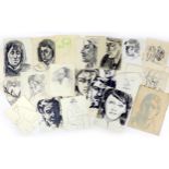 Jean Shepeard (British, 1904-1989): a collection of over forty sketches, including a charcoal