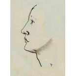 Jean Shepeard (British, 1904-1989): charcoal portrait of Dame Sybil Thorndike (1882-1976), signed