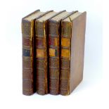 Henry Fielding 'The History of Tom Jones a Foundling' in four volumes, 12mo full leather, (pub.