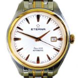 An Eterna stainless steel cased gentleman's wristwatch, with box and papers. Notes: in good