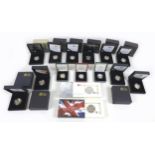 A group of fifteen Elizabeth II Royal Mint UK £2 silver proof coins, including eight Silver Proof