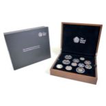 An Elizabeth II Royal Mint UK proof coin set, 'The 2012 United Kingdom Premium Proof Set', eleven