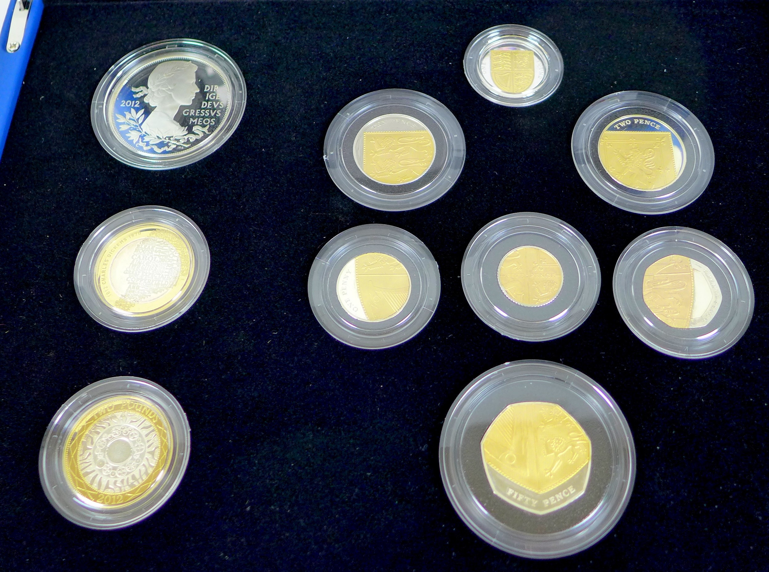 An Elizabeth II commemorative silver proof ten coin set, 'The 2012 United Kingdom Diamond Jubilee - Image 2 of 4
