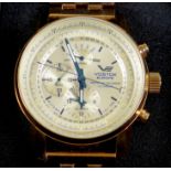 A Vostok Perpetual Calendar Alltimer H3/T25, gold plated gentleman's wristwatch, with box and