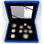 An Elizabeth II commemorative silver proof ten coin set, 'The 2012 United Kingdom Diamond Jubilee