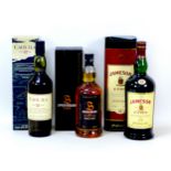 Three bottles of whisky, comprising two Scotch single malt whiskies, a Caol Ila 12 year and a