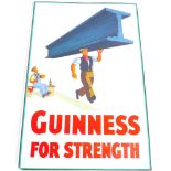 A collection of seven Guinness Irish Stout advertisement posters, including 'Guinness For Strength',