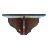 An oak wall bracket, 51 by 29.5 by 30.5cm high.