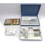 A modern Villeroy & Boch stainless steel suite of cutlery, six place settings, 44 pieces, in