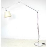 A modern Italian Artemide ?Tolomeo? chrome standard lamp, designed by Michele de Lucchi & G.