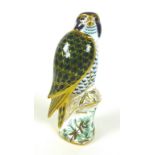 A Royal Crown Derby paperweight, modelled as a Harrods Peregrine Falcon, limited edition 158/250,