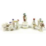 A group of Royal Doulton Snowman figurines, comprising 'Drummer Snowman', DS15, 14.5cm high, '