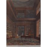 After Frederick Mackenzie, Eton College Library, engraving by William James Bennett, published 1816,