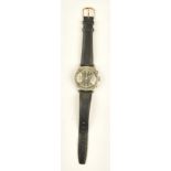 A base metal circular cased gentleman's chronograph wristwatch,