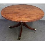 A George III mahogany centre table,