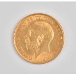 A George V half sovereign 1914.