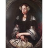 European School, 18th Century, Portrait of a lady, oil on canvas,