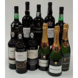 Port and Champagne (11 bottles,