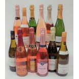 French Sparkling Wine: Lucien Albrecht Rosé Brut; Louis Vallon Brut; Louis Vallon Rosé Brut;