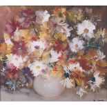 F*** Tonea (20th Century), Still life of flowers, signed 'F Tonea' (lower right), oil on canvas,