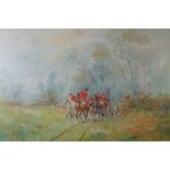 Diacone (20th Century), Hunting scene, signed 'Diacone' (lower left), oil on canvas,