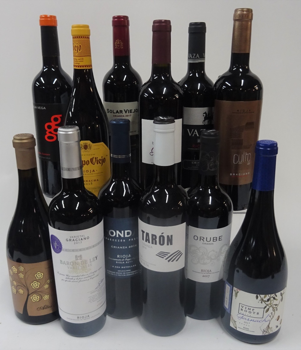 Rioja: Altos R Pigeage Graciano 2016; Rondan Coleccion Privada 2016; Taron Crianza 2016;