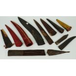 Eleven various 19th / 20th century Middle Eastern scabbards,