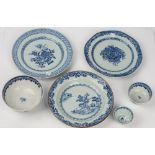 A group of Chinese blue and white export porcelain, 18th/early 19th century,