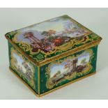 A late 19th century Samson enamel box,