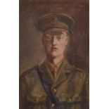 Marion P Howard (British, 1883-1953), Portrait of a soldier of the South Staffordshire Regiment,