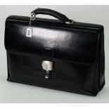 A Dunhill leather folio/document case, 40cm wide.