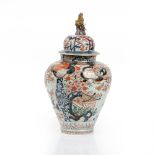 A Japanese Imari ovoid vase and cover, Edo period, late 17th/early 18th century,