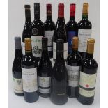 French Red Wine: La Poulardiere Cotes du Rhone 2018; Chateau de Sainte Gemme Haut-Medoc (2 bottles,